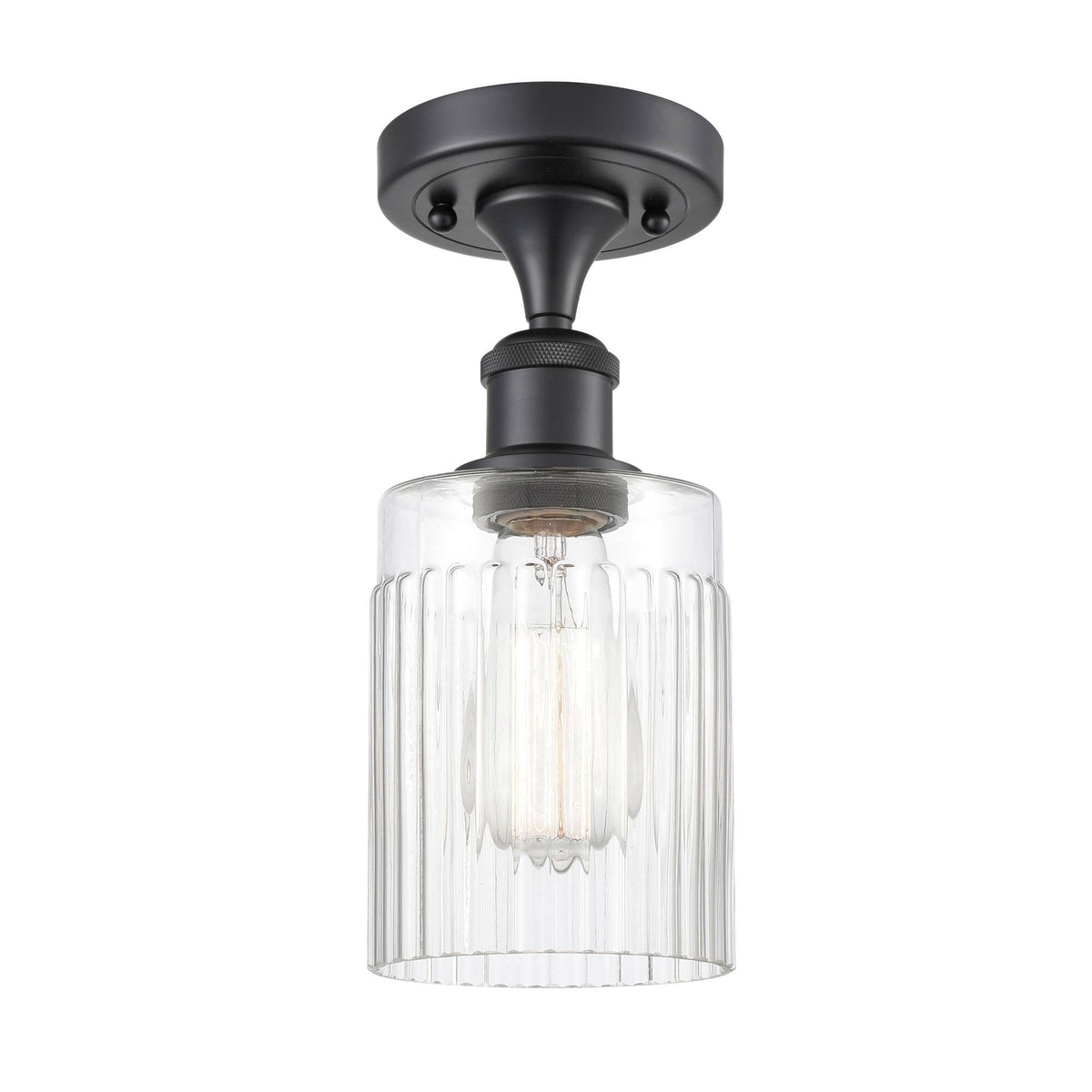Matte Black Semi-Flush Mount Light N365