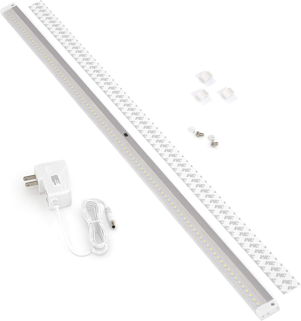 White Finish LED Dimmable Under Cabinet Lighting 40 Inch Panel K791394