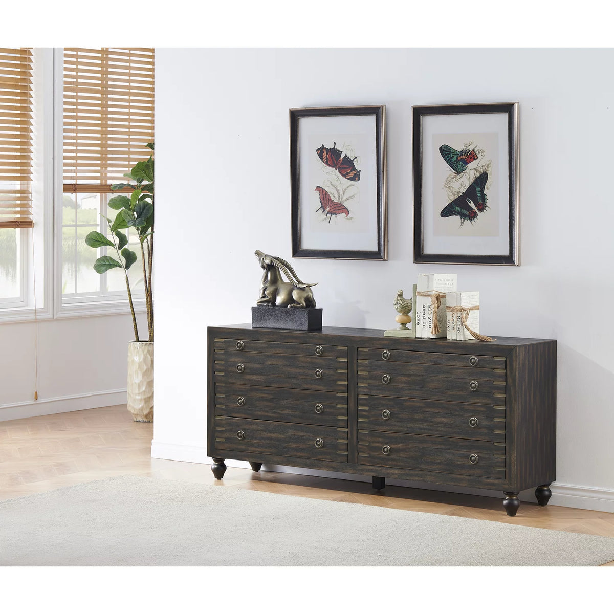 Six Drawer Credenza Q885