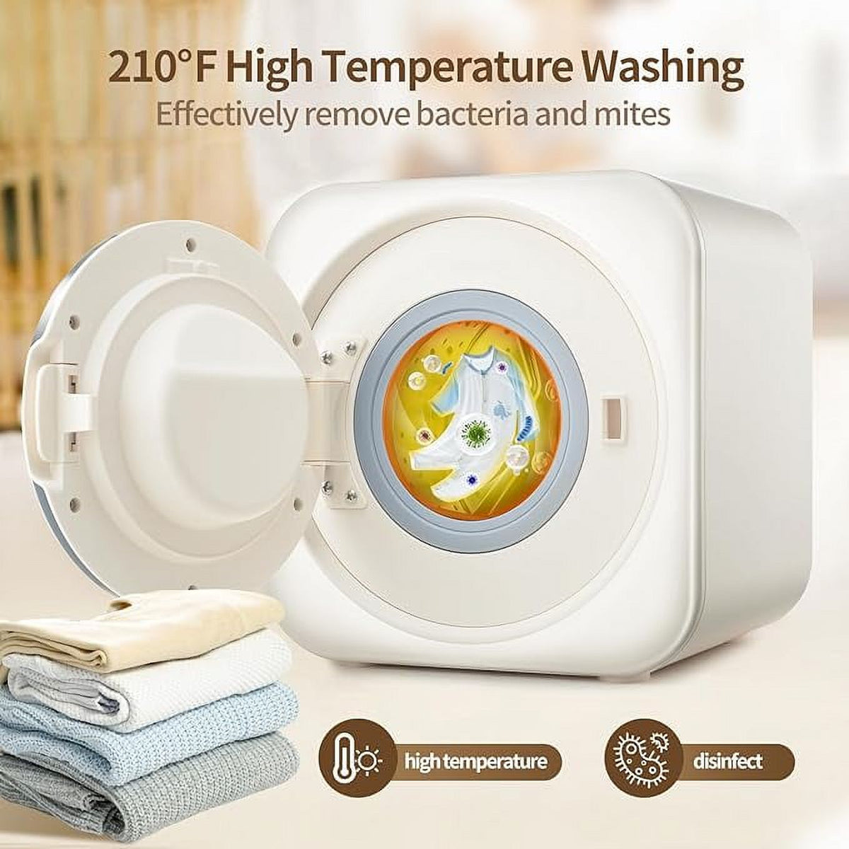 2 In 1 Mini Portable Cloth Washer And Dryer Combo, 3.5 L SS Washing Machine E459