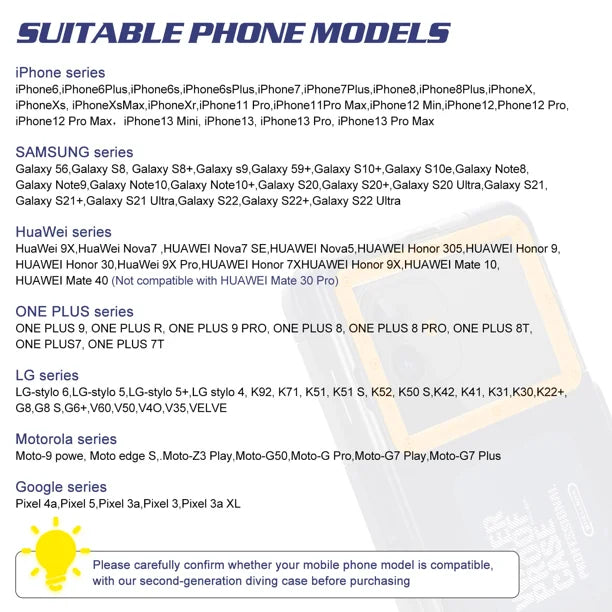 Waterproof Protective Case for Samsung Galaxy S20 5G UW and All Phones Up to 6.9 Inch O48546