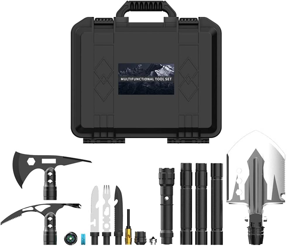 Folding Survival Shovel Multitool Axe Hatchet 3 in1 Camping Equipment B8412