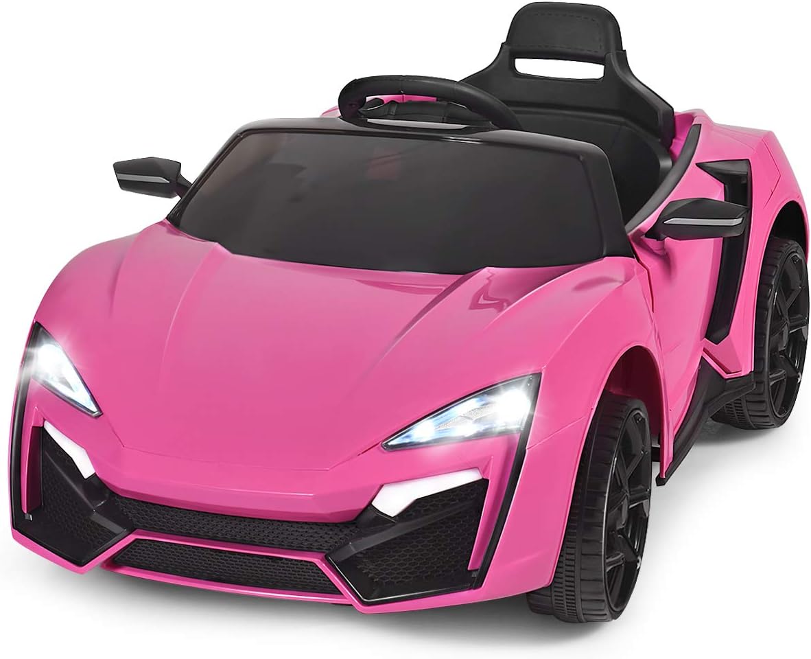 12V Battery Powered Electric Ride on Car with Remote Control (Pink) D920