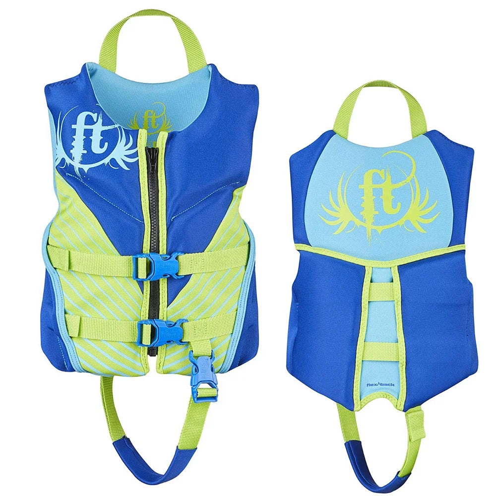 Hinged Rapid-Dry Flex-Back Vest Blue/Green Child P510