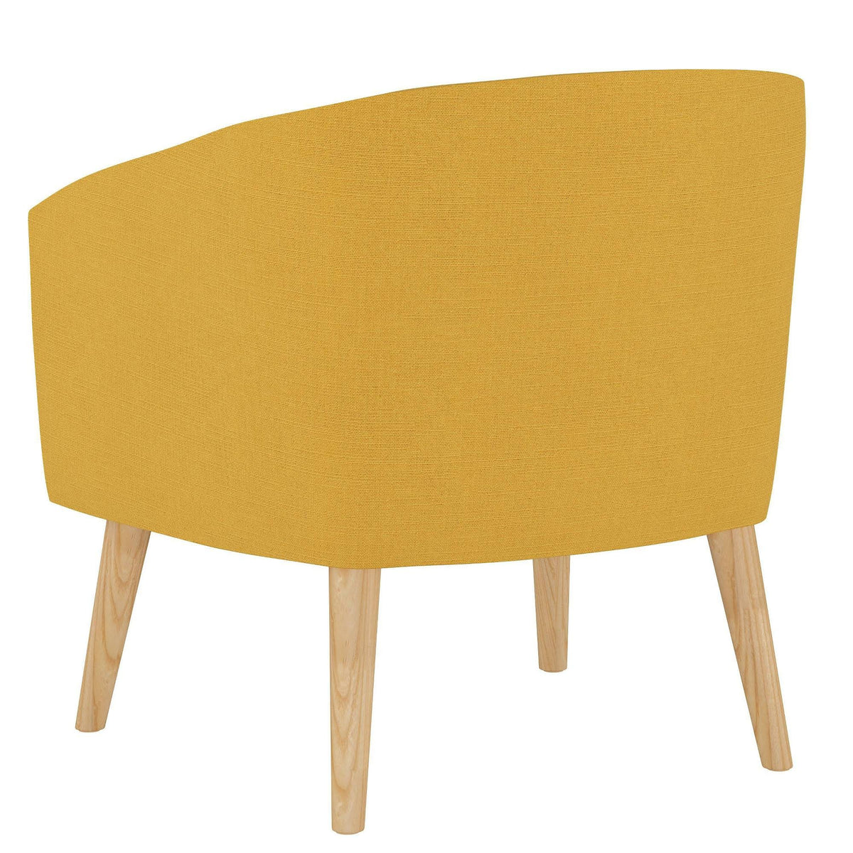 French Yellow Linen Arm Chair G80466