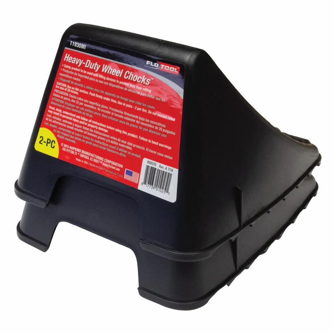 Black Resin Wheel Chocks, 2 Pieces D679795