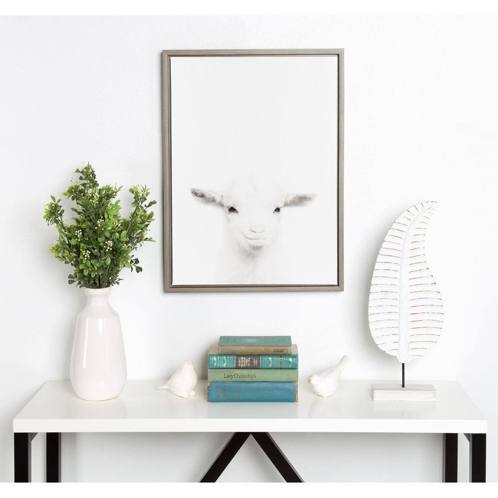 Gray Framed Canvas S865