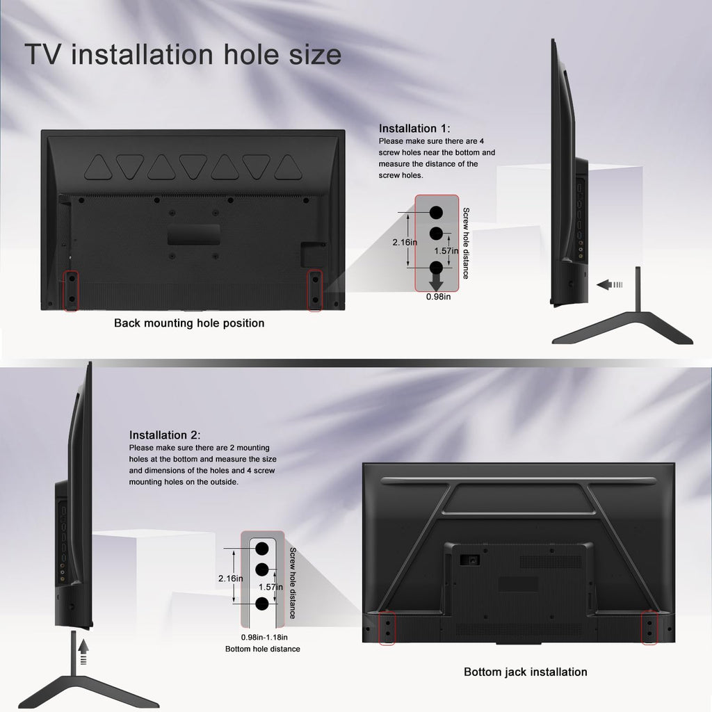 TV Stand with Mounting Legs M7775