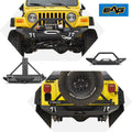 Rear Bumper with Tire Carrier & Front Bumper with LED Lights Bumper Combo E36816