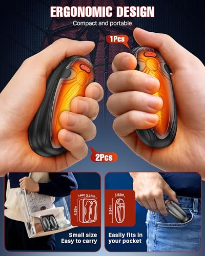 2 Pack Rechargeable Electric Hand Warmers with Charging Case N92607