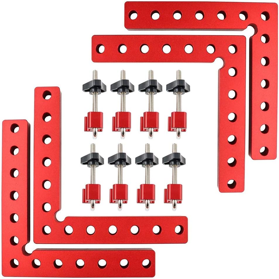 5.5 Inch Aluminium Alloy Right Angle Clamp 4 Pack V93572