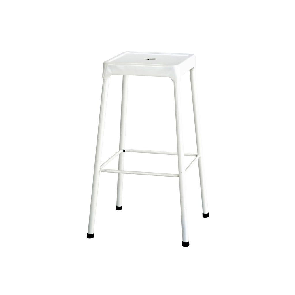 Black Powder-Coated Steel Bar Stool T6968