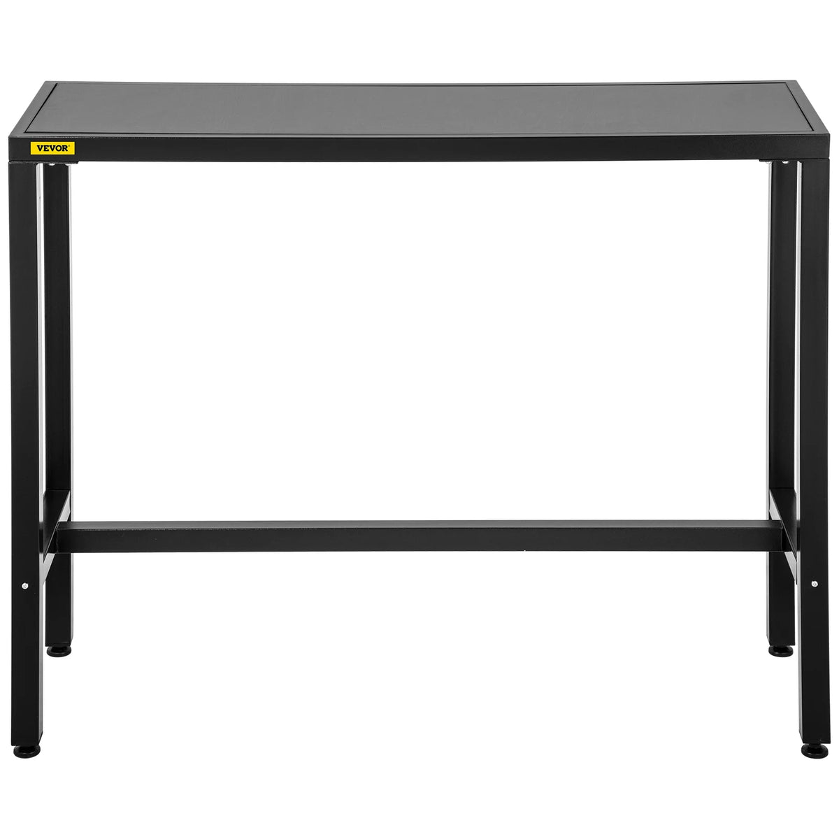 Narrow Rectangular Bar Height Outdoor Table with Adjustable Feet F709262