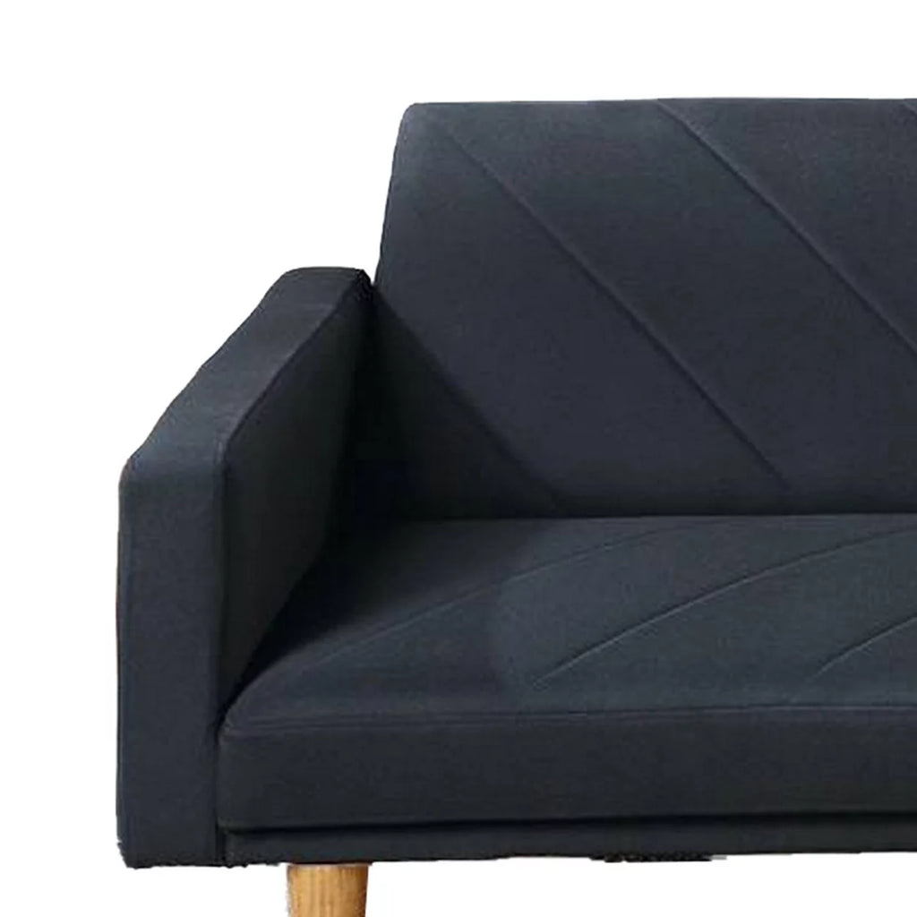 Black Fabric Adjustable Sofa Z406