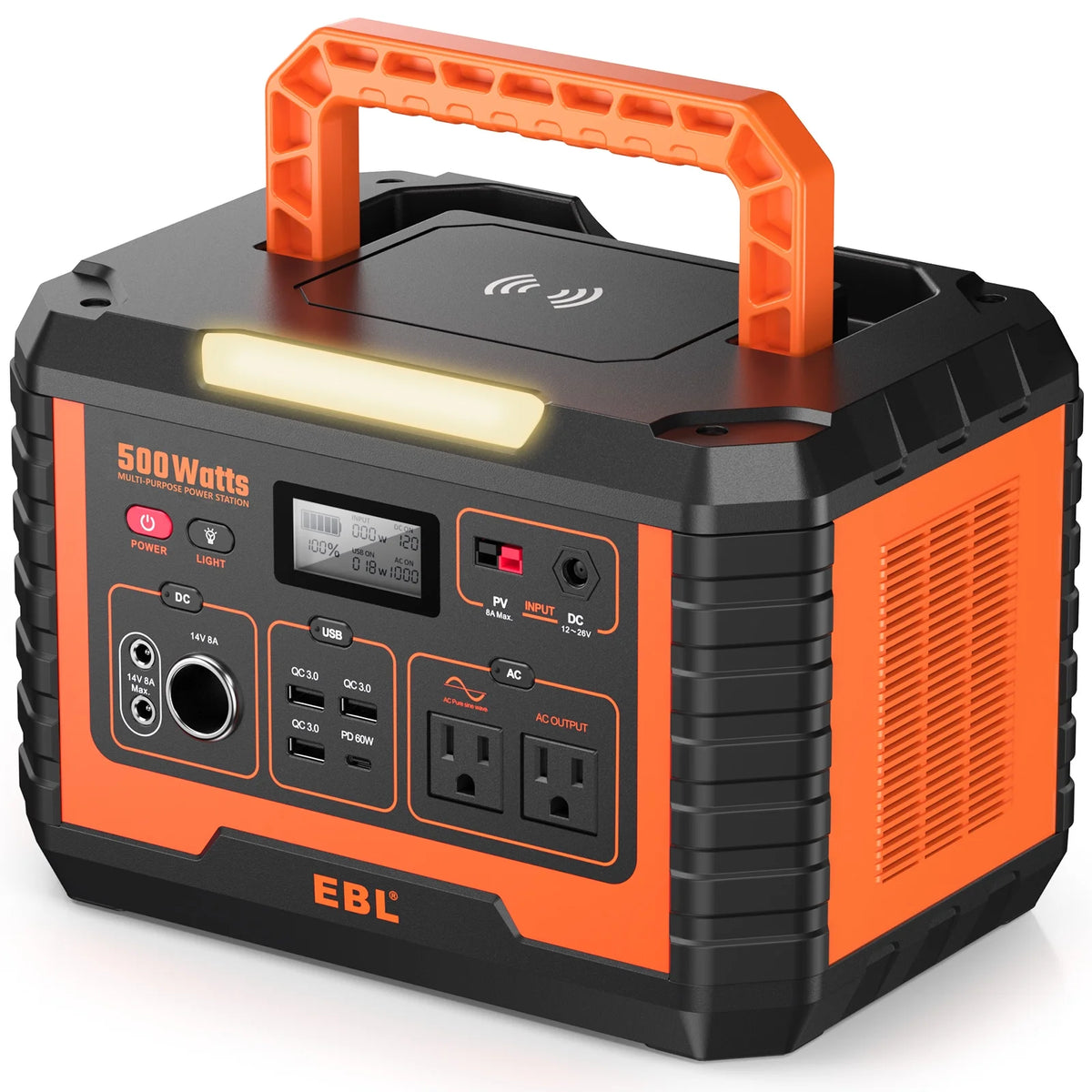 500W Portable Power Station 519.4Wh Power Battery with Storage Bag D261