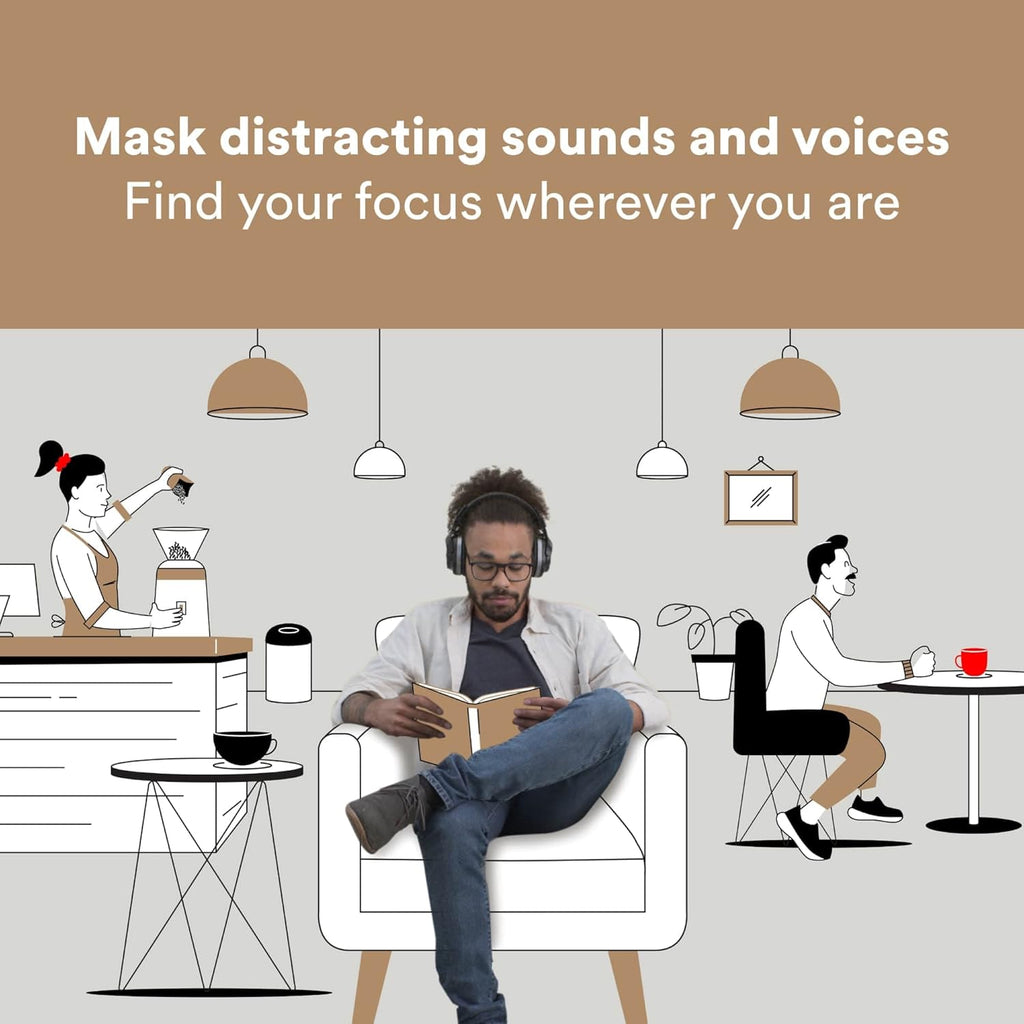 3M Quiet Space Headphones, Adjustable White Noise Technology, Great for Voice and Video Calls, Wireless, Bluetooth, 30 + Hours of Battery Life Y695