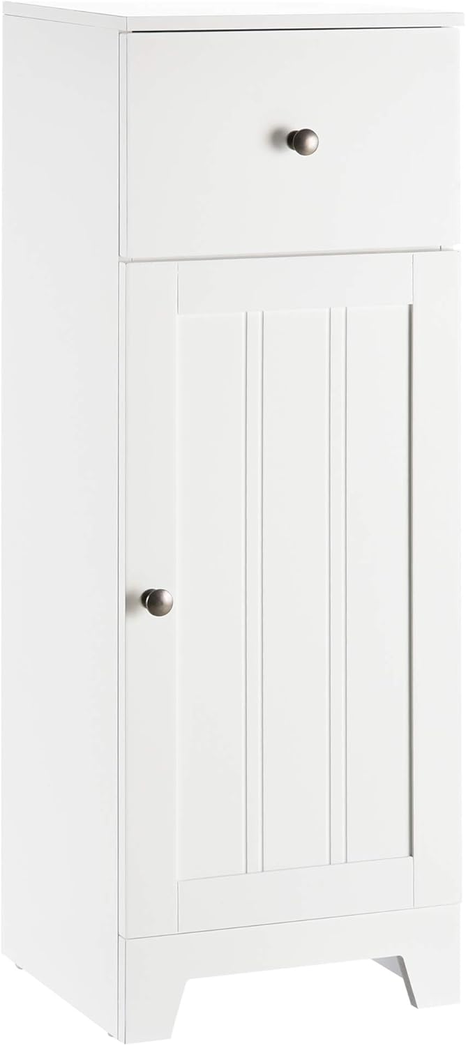 Grey Free Standing Bathroom Floor Storage Cabinet with 1 Drawer A2204