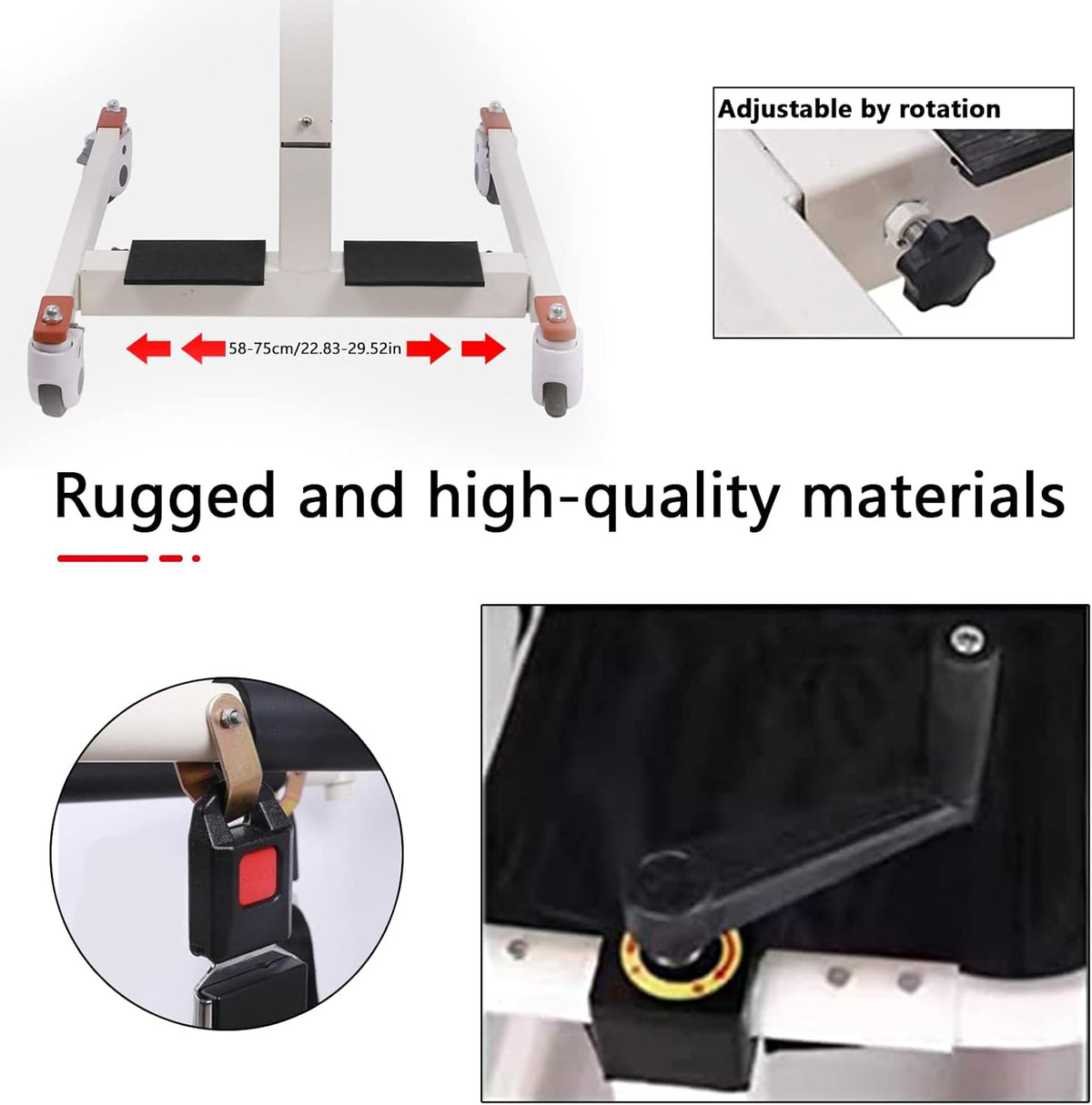 Transfer Wheelchair with Soft Cushion D374559
