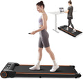 Under Desk Treadmill Walking Pad Portable 2.25HP Orange A987292