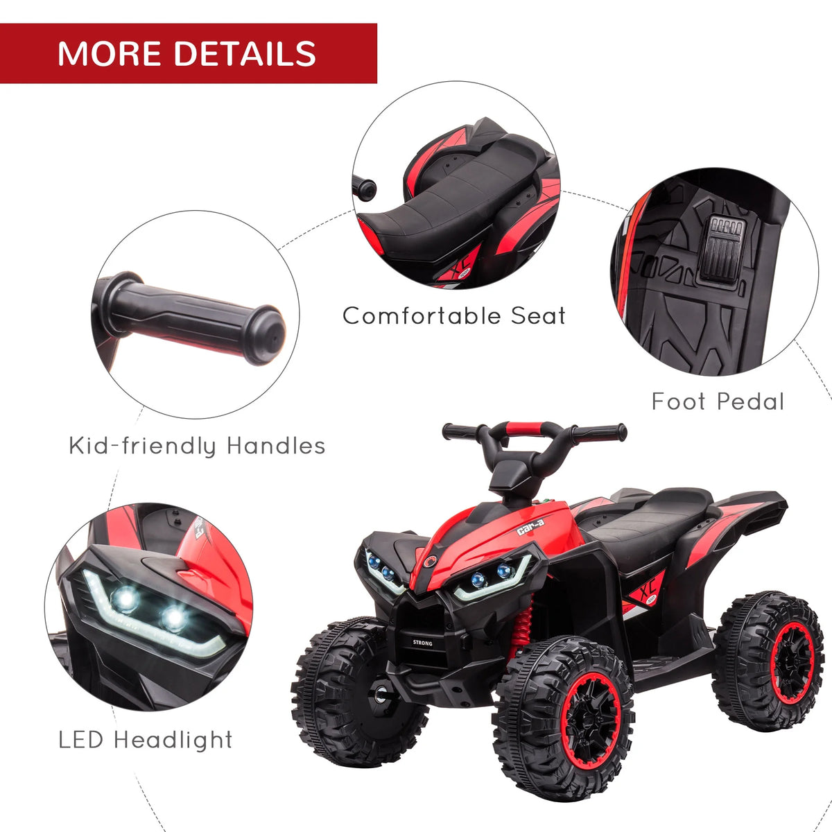 12V Kids Electric Ride-on ATV Quad X9513