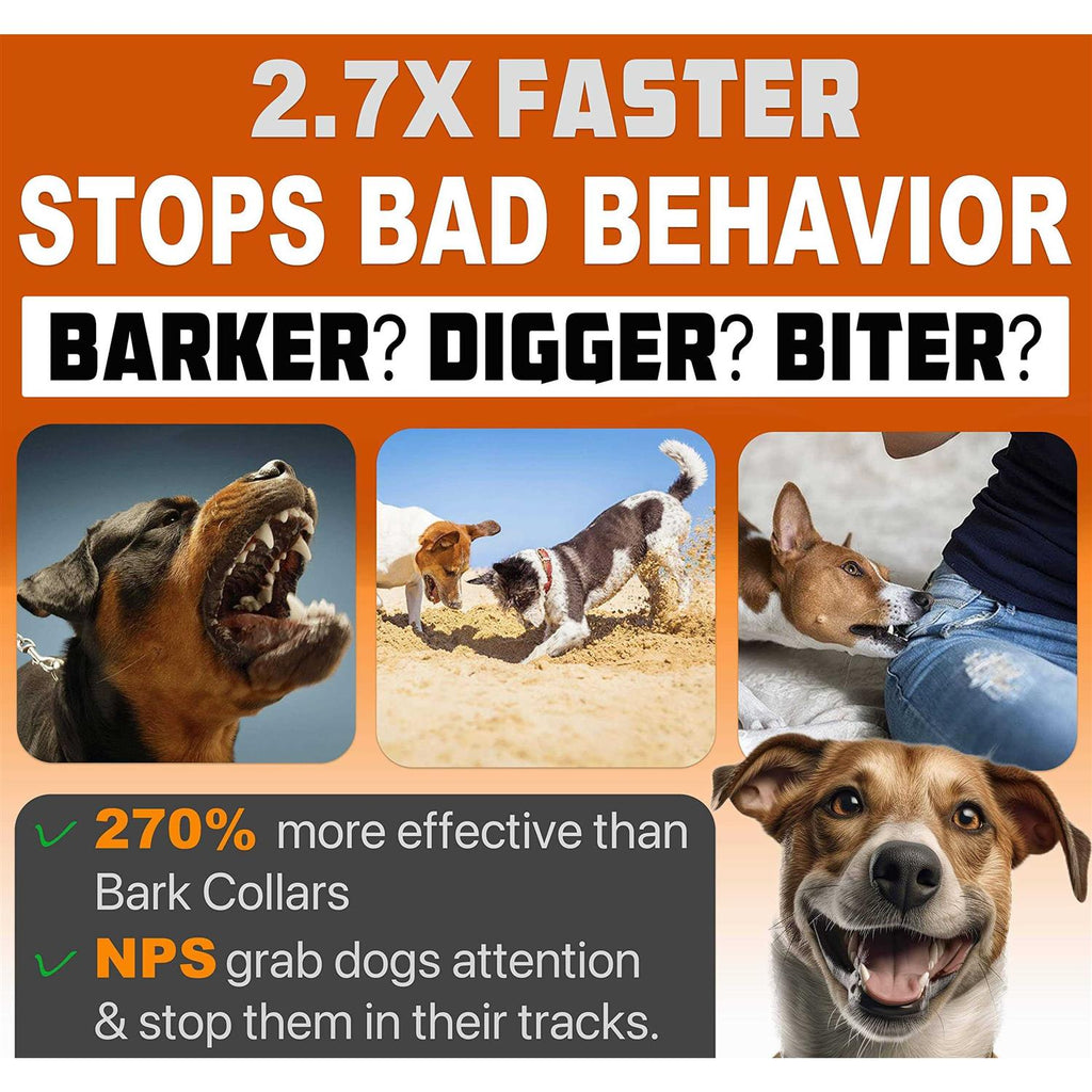 Dog Bark Deterrent Devices with 3X Sonic Emitters 50ft Range M19490