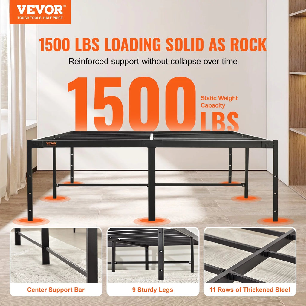 Full Size 18 inch Metal Bed Frame L475801