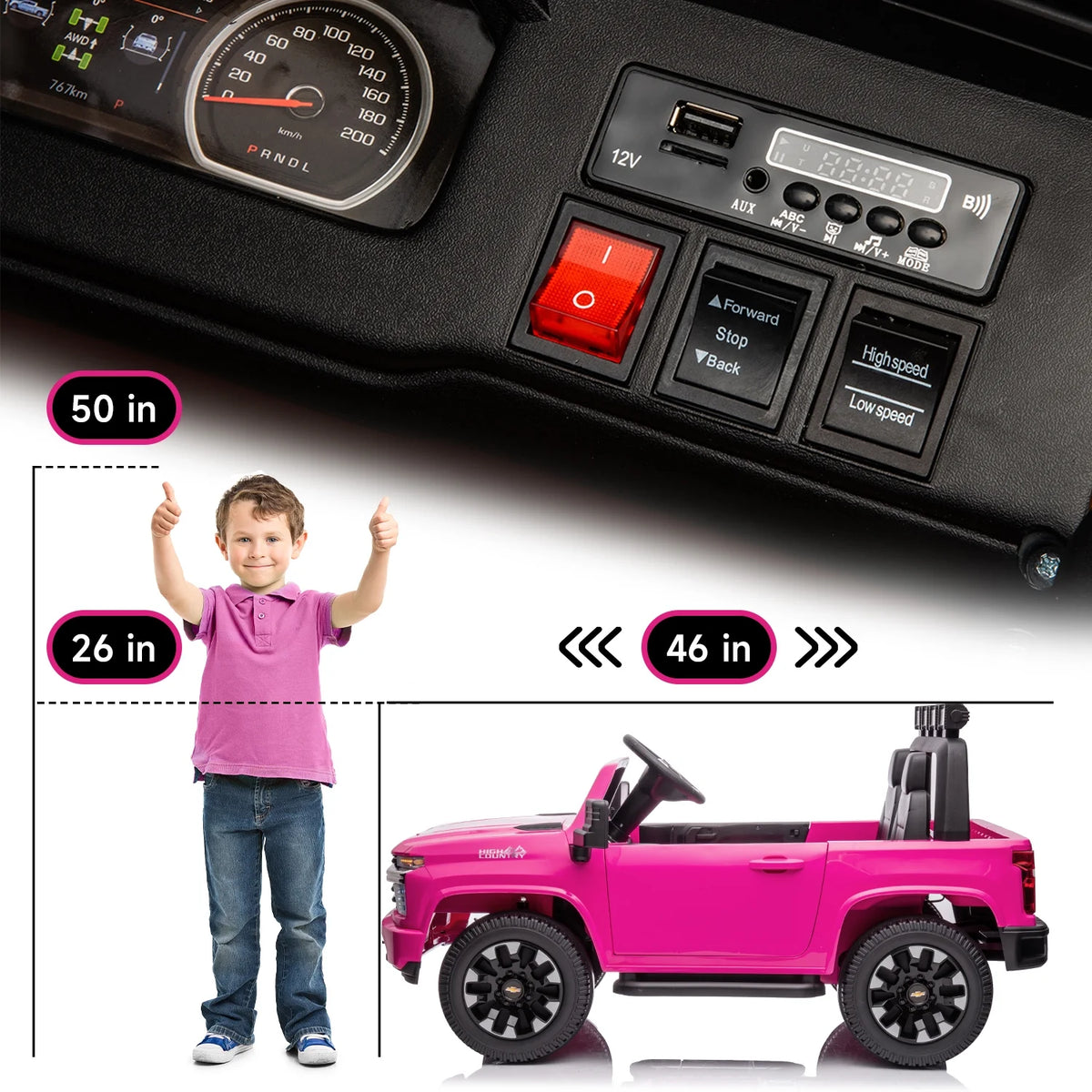 24V Ride on Car 2 Seater with Remote Control D21971