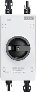 Solar Combiner Box 32A 1000V PV DC Isolator Switch with Solar Connector, IP66 Waterproof G946138