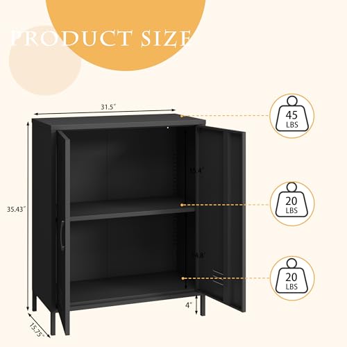White 2 Door Steel Storage Cabinet R511