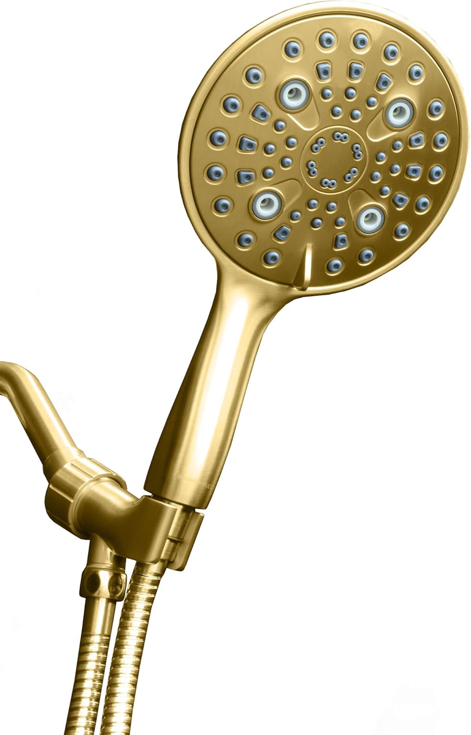 6 inch Hand Held Rainfall Shower Head with Stainless Steel Hose, Polished Chrome Finish, Pack of 2 Y608212