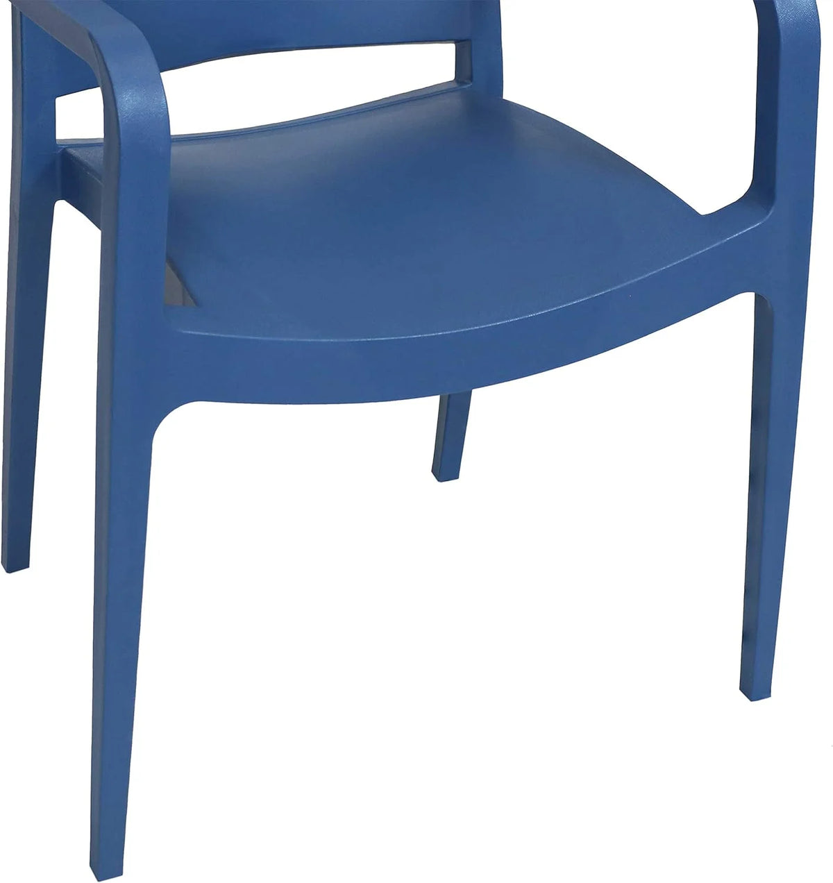 Sax Blue Plastic Dining Armchair 4 Chairs G1618