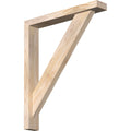 Traditional Block Smooth Bracket with Offset Brace, Douglas Fir W762