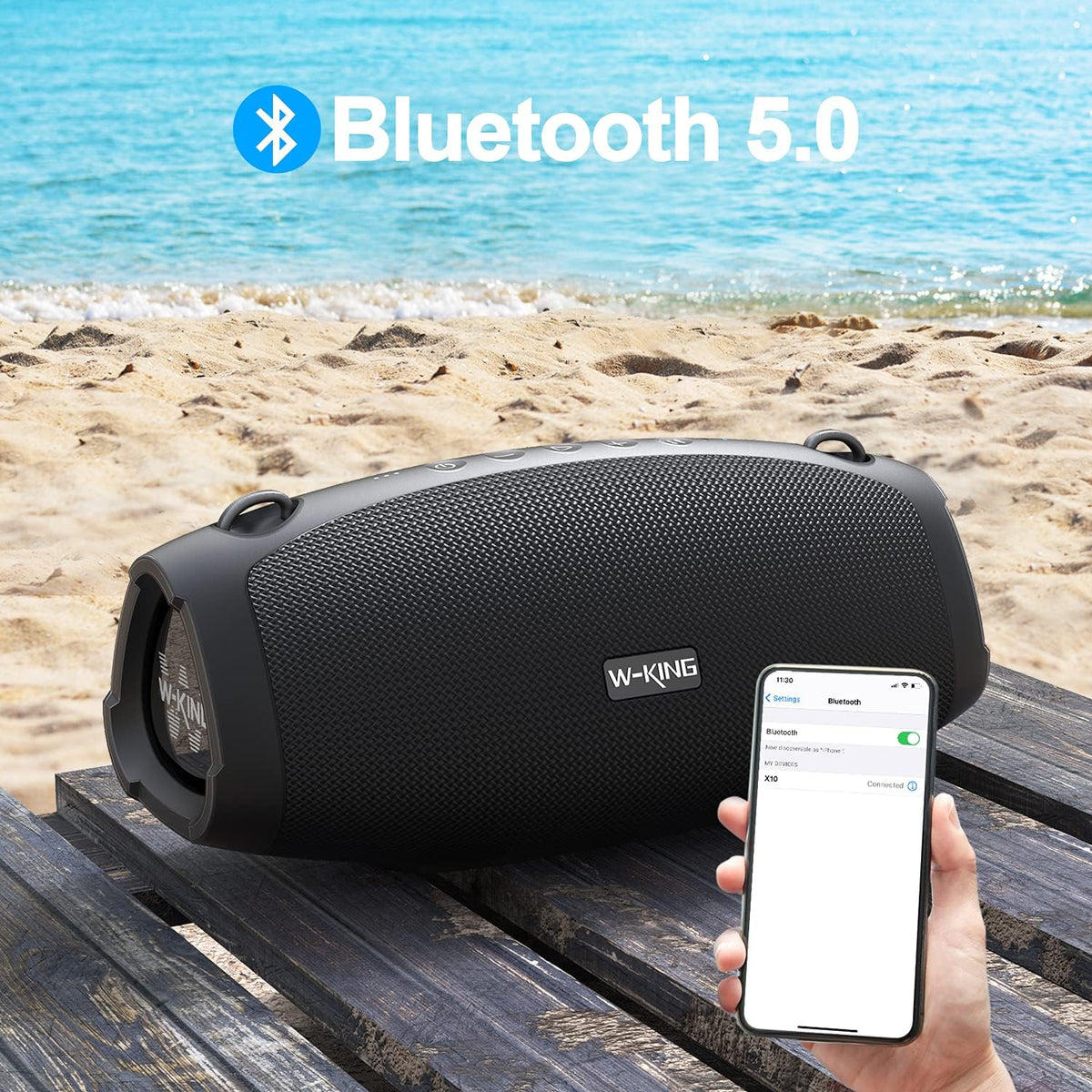 70W Portable Bluetooth Speaker with 13200mAh Power Bank F474302