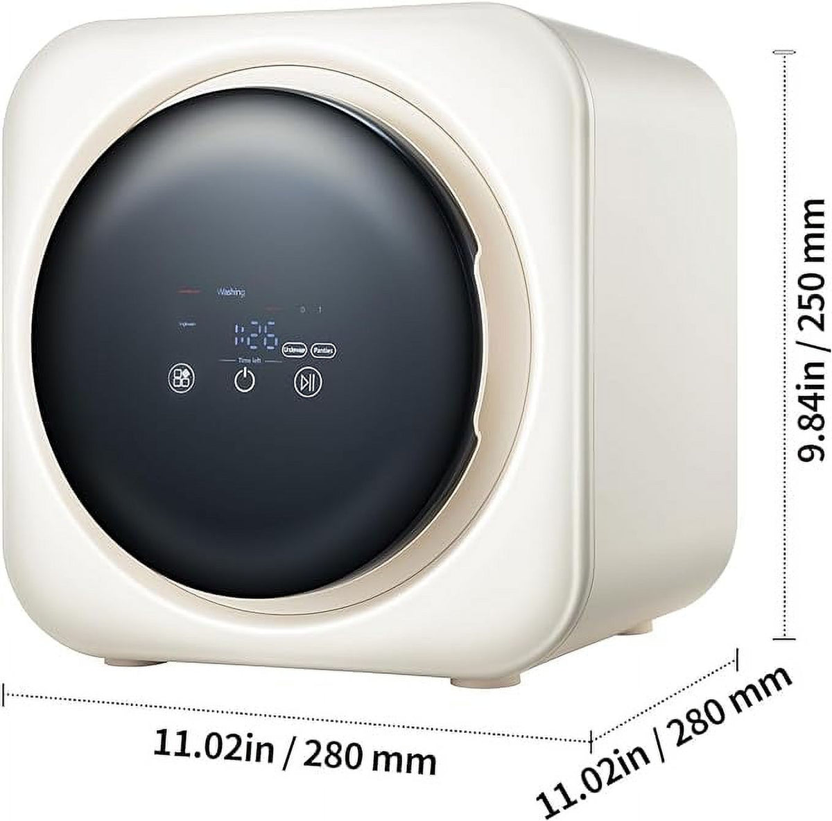 2 In 1 Mini Portable Cloth Washer And Dryer Combo, 3.5 L SS Washing Machine E459