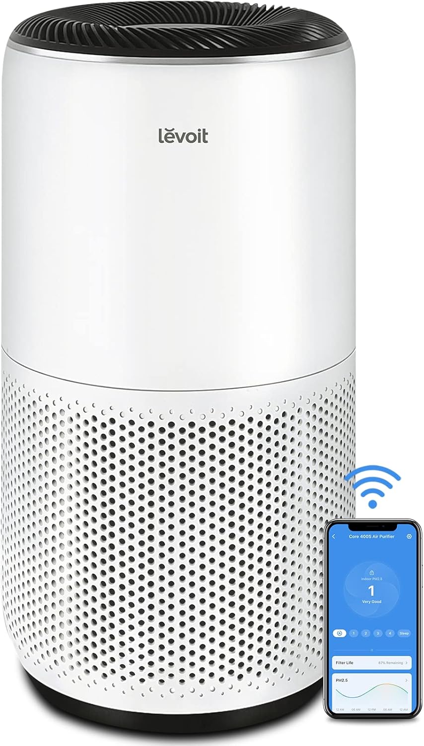 LEVOIT Air Purifier H13 True HEPA Filter White G3695