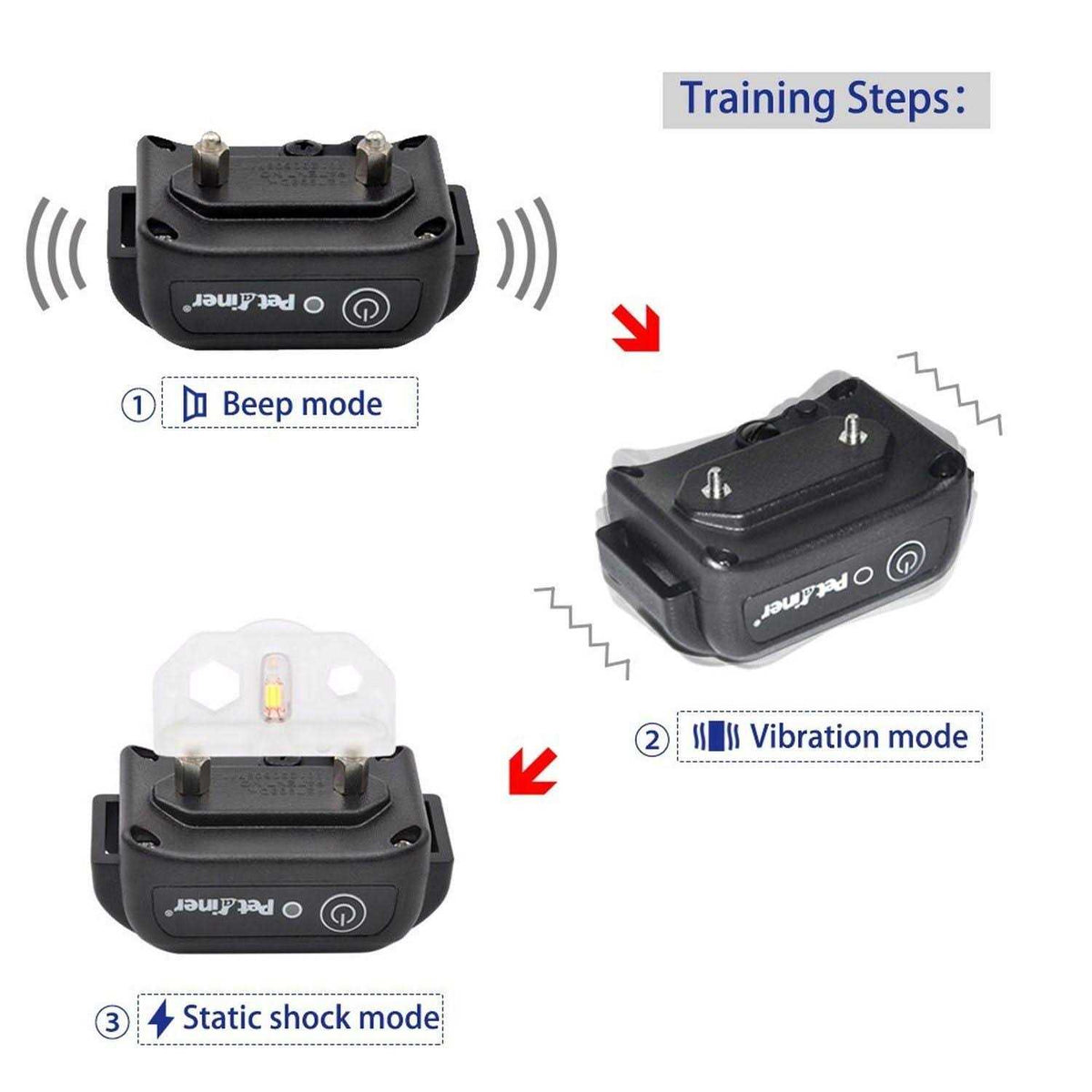 Waterproof Rechargeable 2 Dog Training Collar R77266