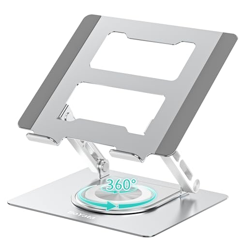 Laptop Stand with 360° Swivel Base Ergonomic Adjustable Laptop Riser Y2145