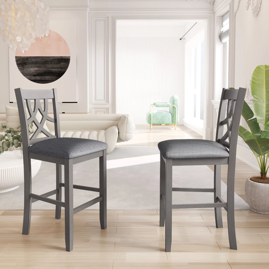 3 Piece Wooden Drop Leaf Dining Table Set with Storage A72512
