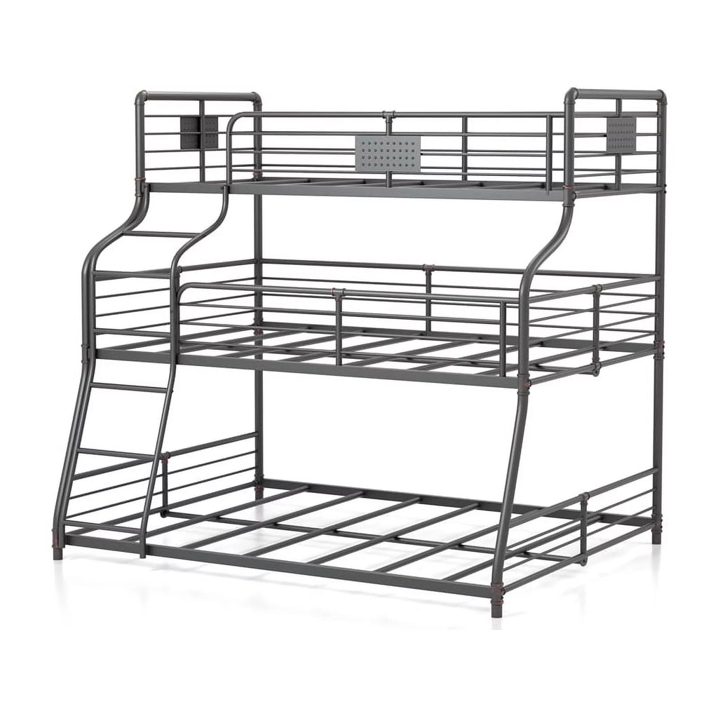 Black Metal Triple Bunk Bed L47841