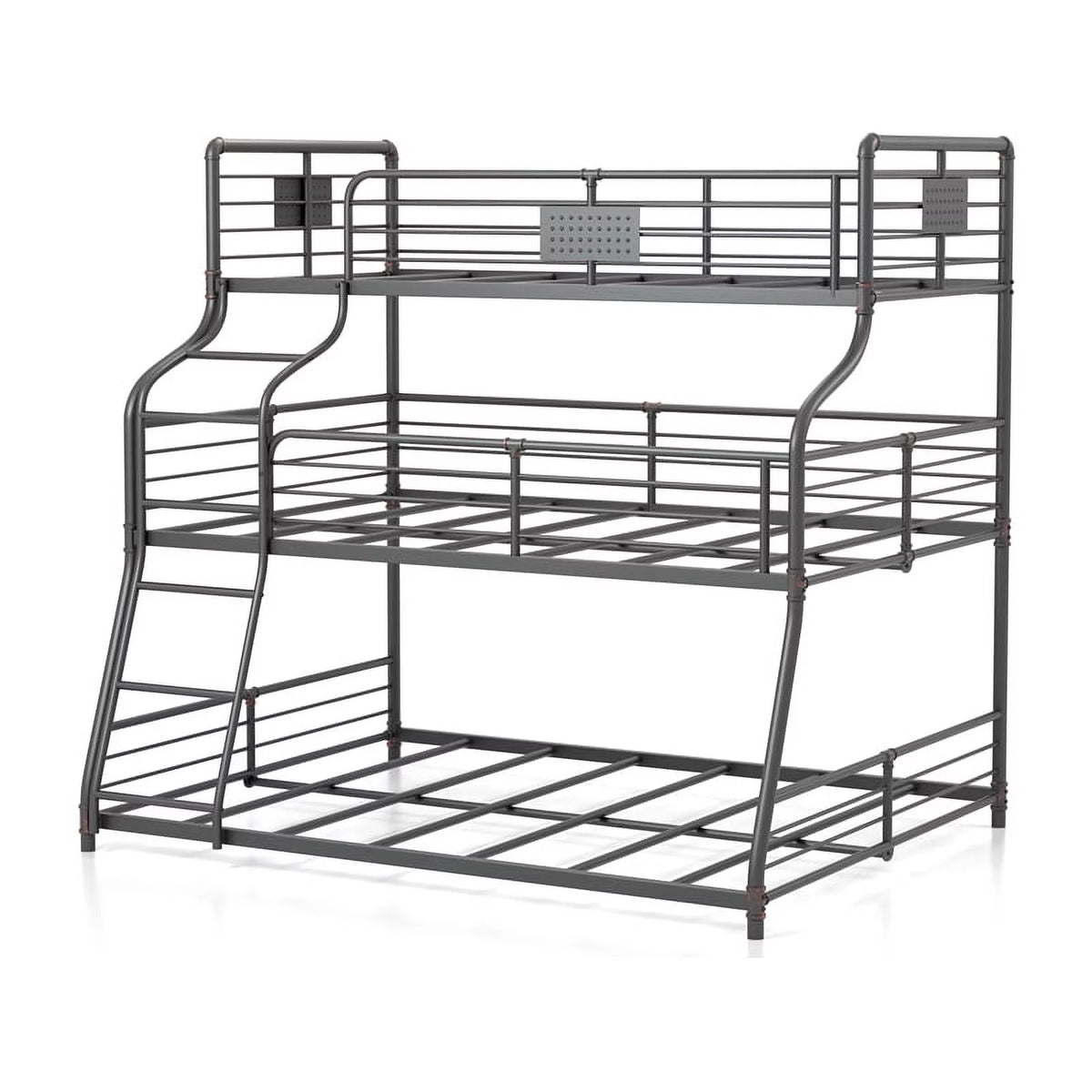 Black Metal Triple Bunk Bed L47841