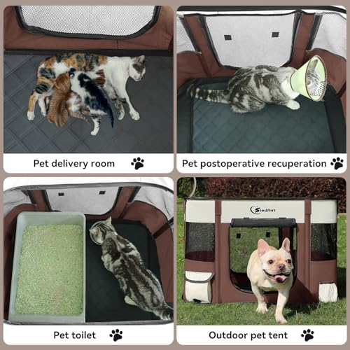 Foldable Dog Playpen with Carrying Case Q54229