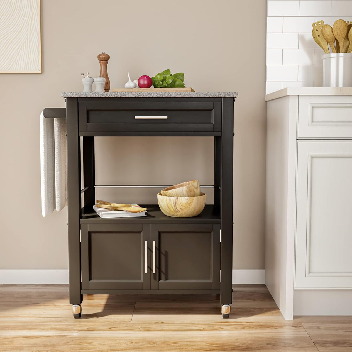 Black Kitchen Cart P808627
