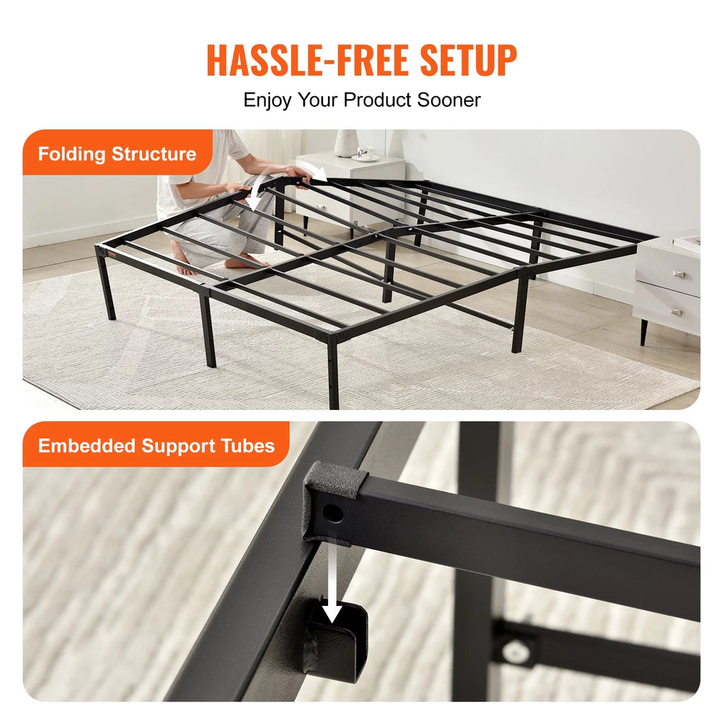 Full Size 18 inch Metal Bed Frame L475801