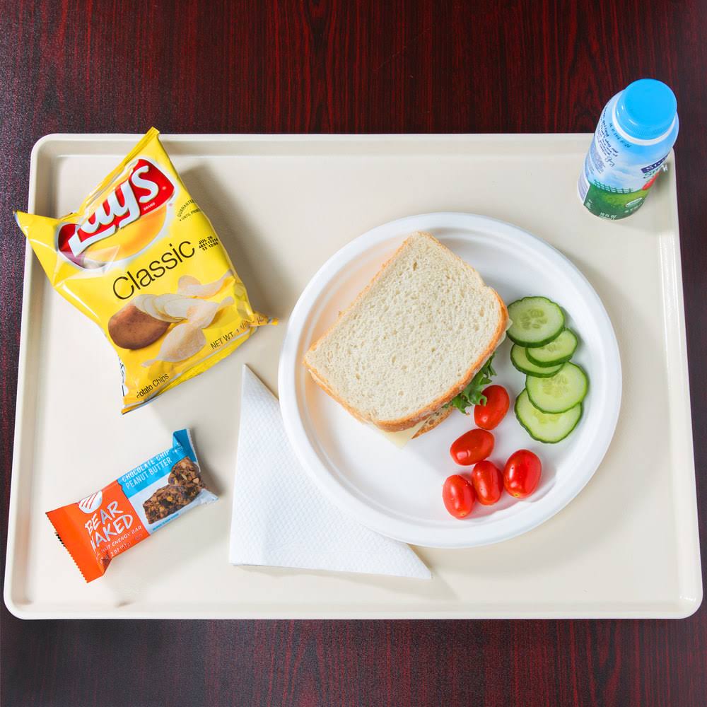 Cottage White Fiberglass Dietary Tray Q934