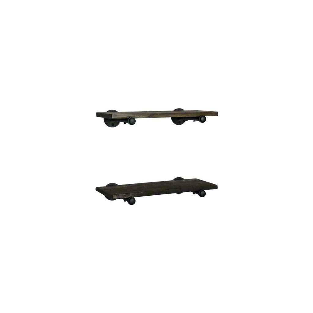2-Piece Industrial Farmhouse Wall Shelf Set N802