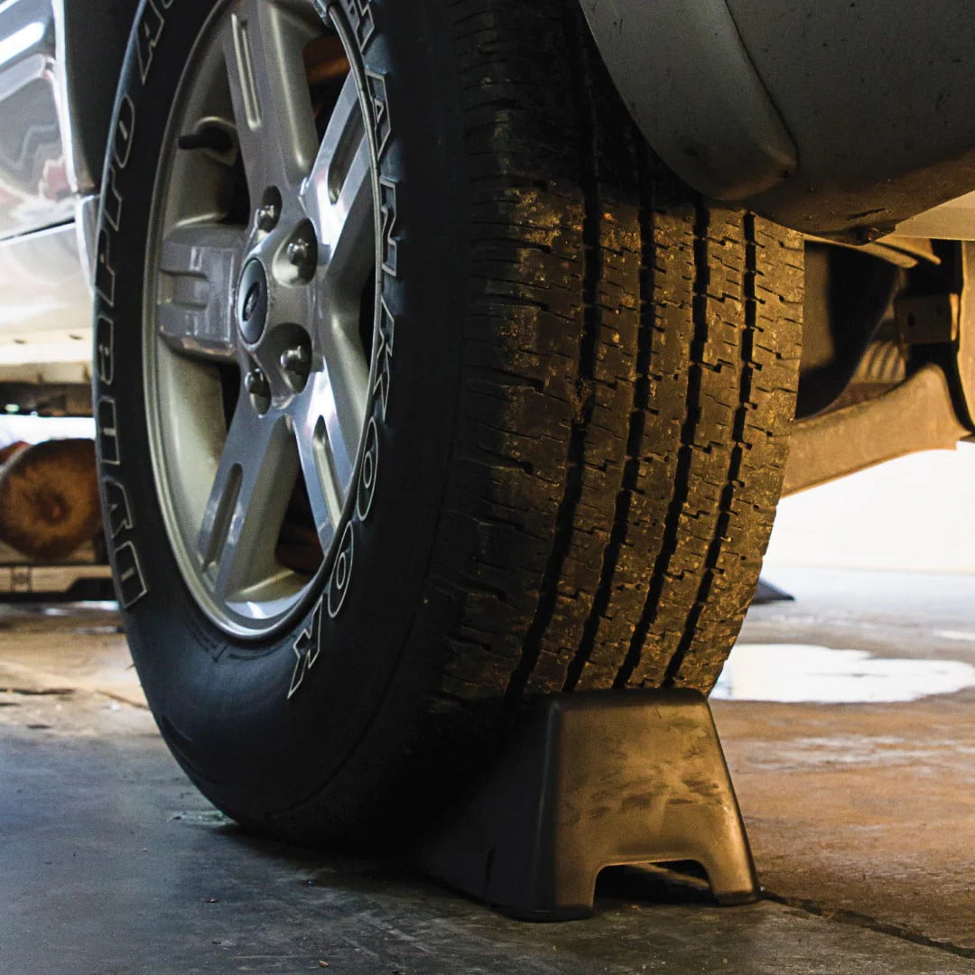 Black Resin Wheel Chocks, 2 Pieces D679795