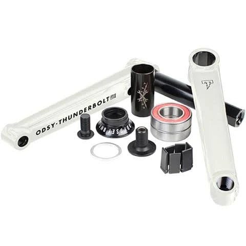Glow White Thunderbolt Cranks with Bb Z5286