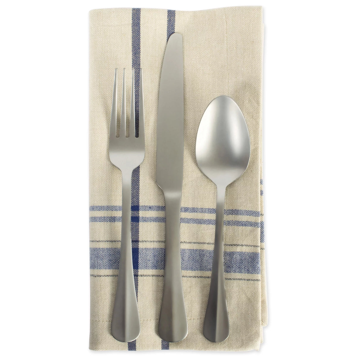 Set of 6 Blue Striped Napkins K1093