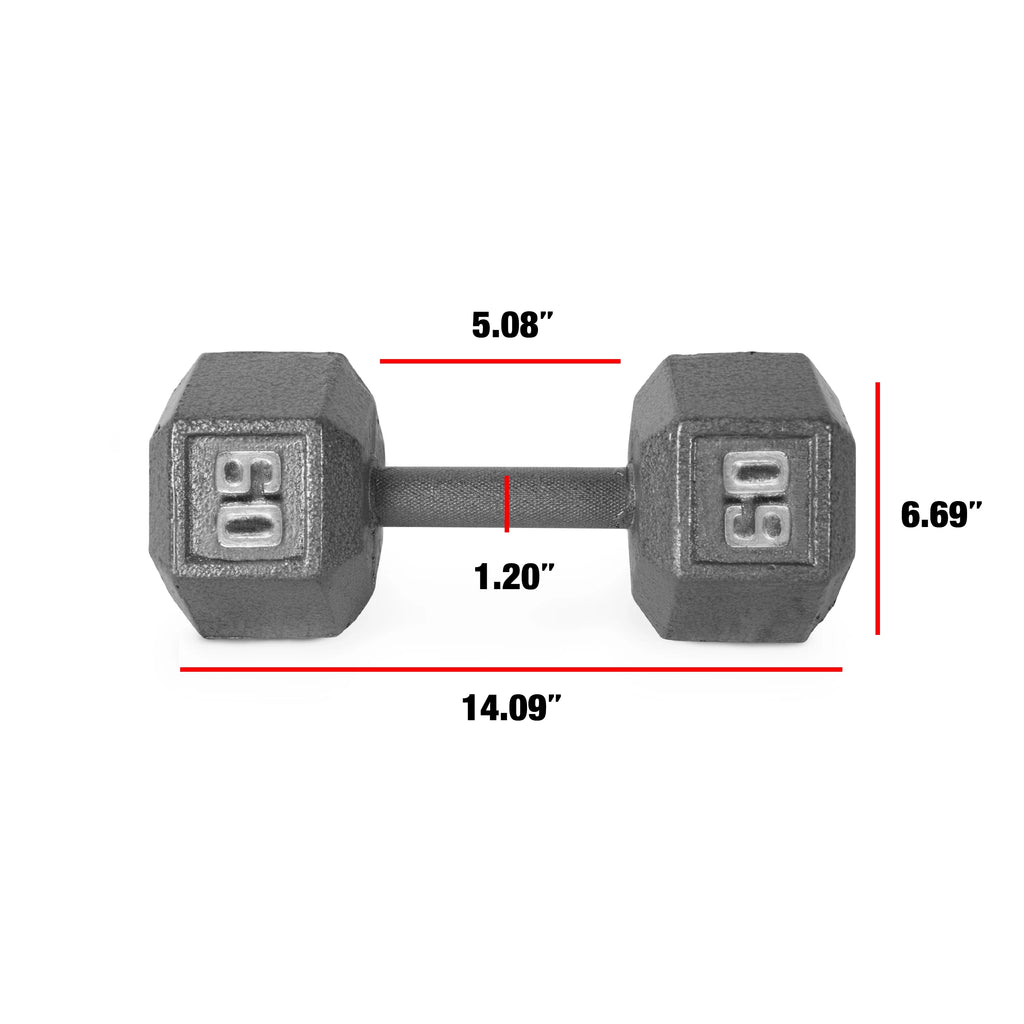15lb Cast Iron Hex Dumbbell N4896