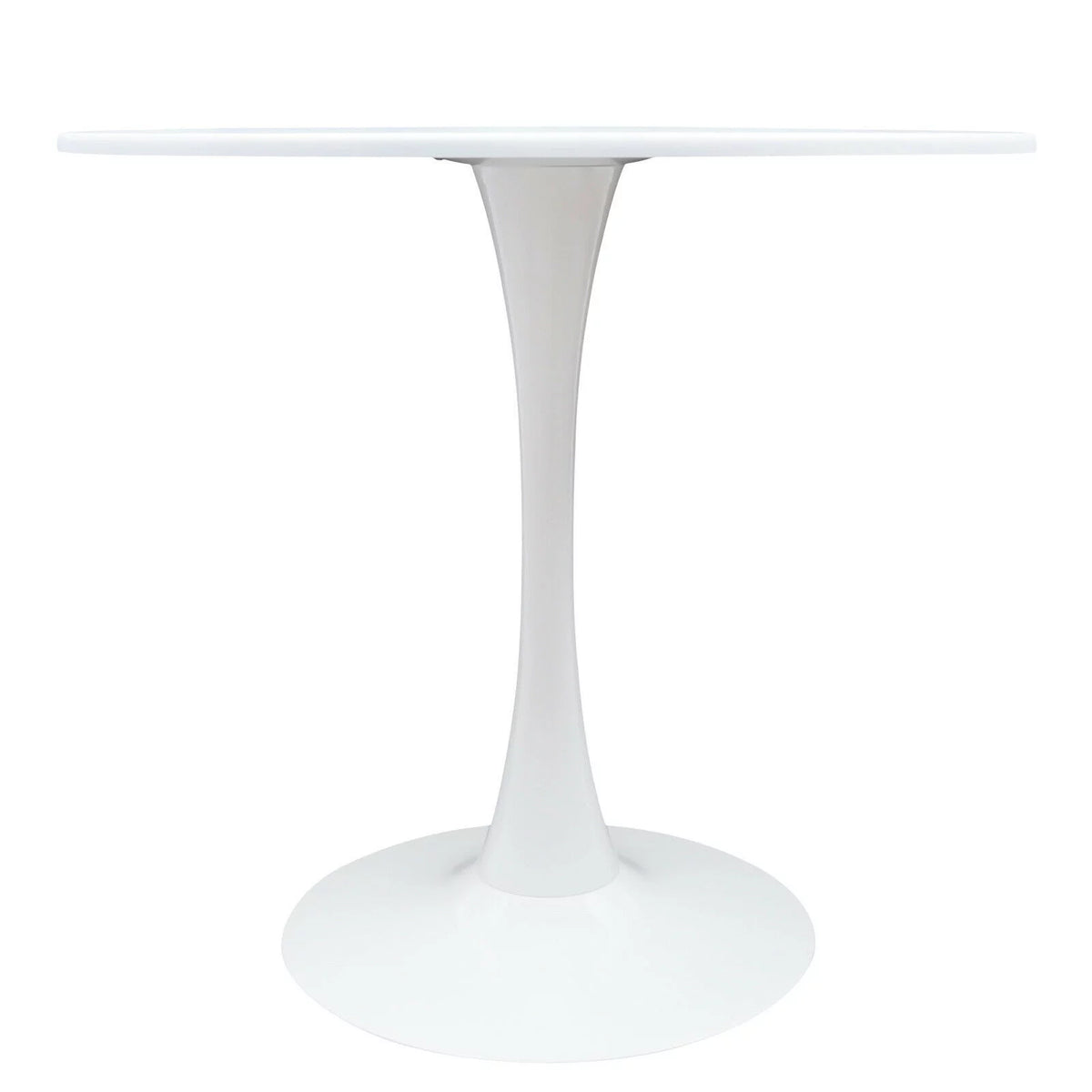 White Round Tulip Pedestal Dining Table G86106
